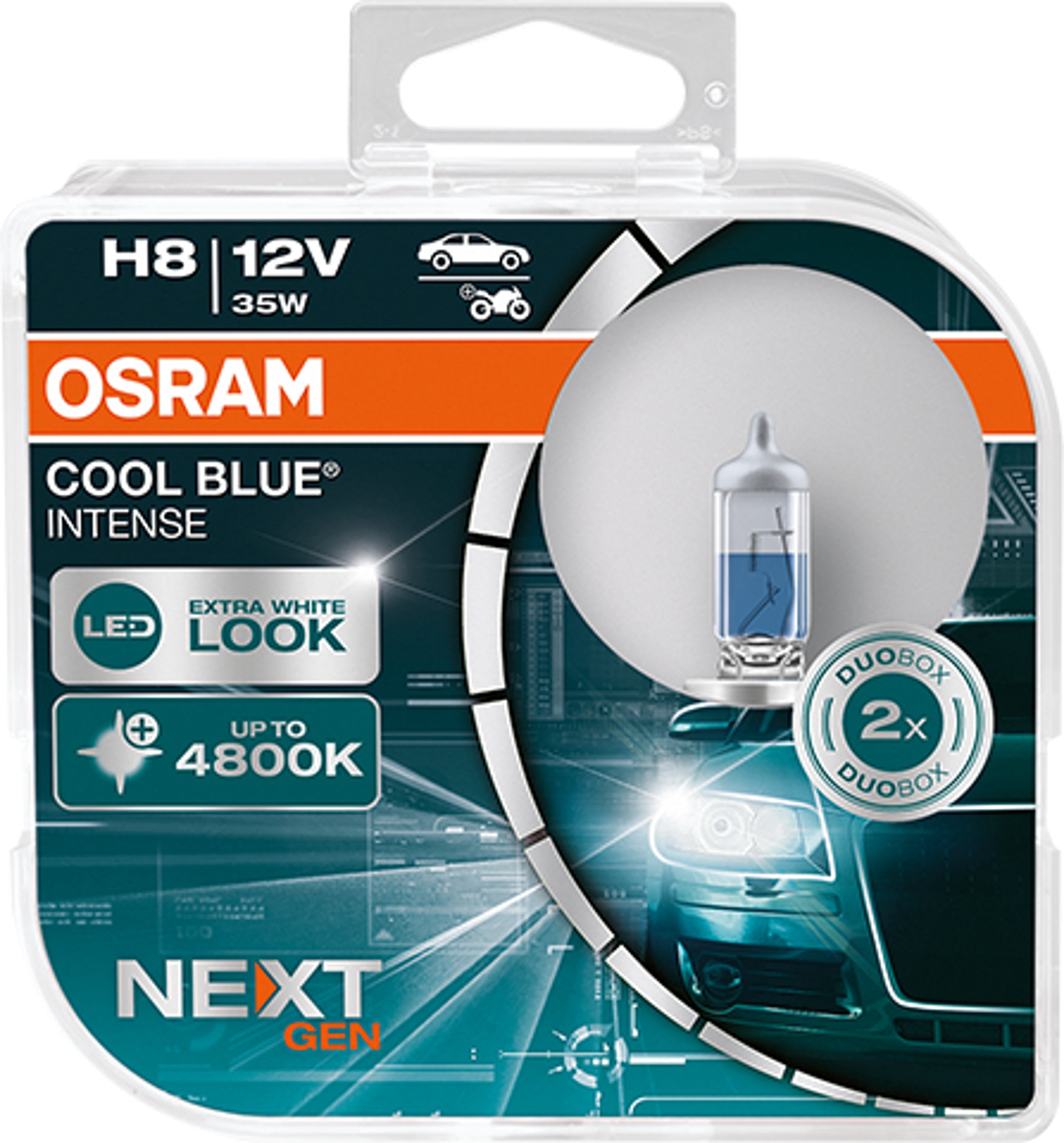 Osram H8 35W Cool Blue Intense Next Gen +100% 2 stk