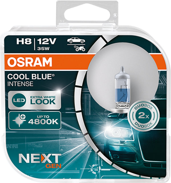 OSRAM H8 35W Cool Blue INTENSE NextGeneration 4800K +100% 2 stk