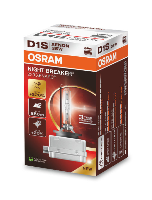 Nyhet! Osram D1S Night Breaker Xenon 220+