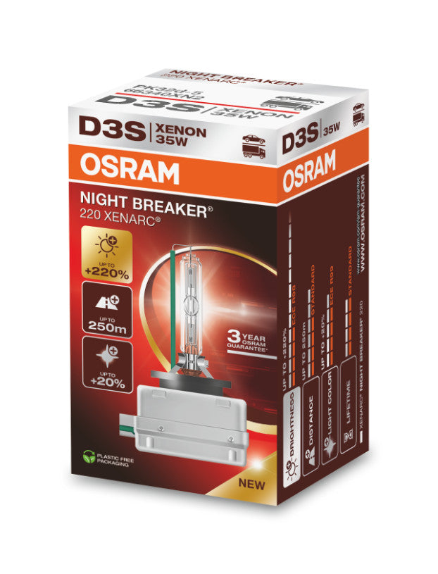 Nyhet! Osram D3S Night Breaker Xenon 220+