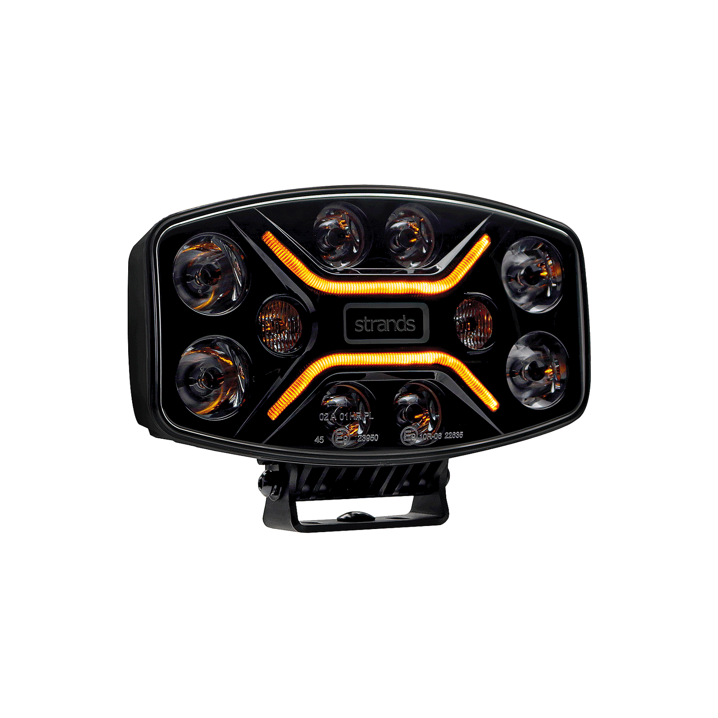 Strands 98W Dark Knight Intense LED Rektangulær Ekstralys -  12 000 lm