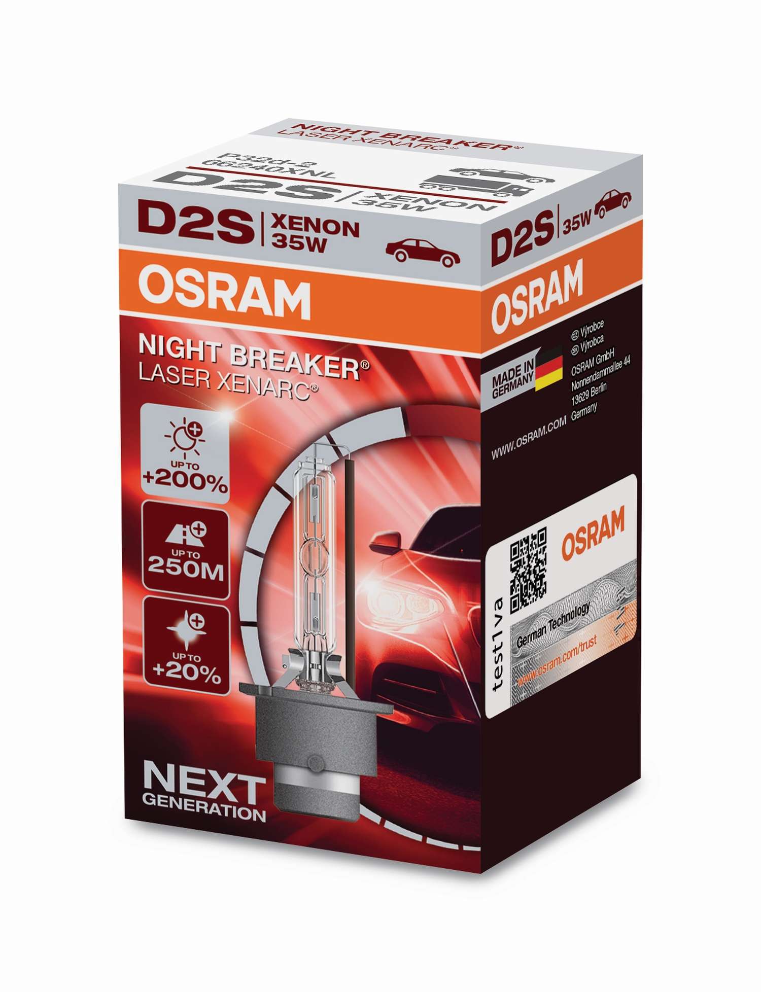 Osram D2S Night Breaker +200% Xenon