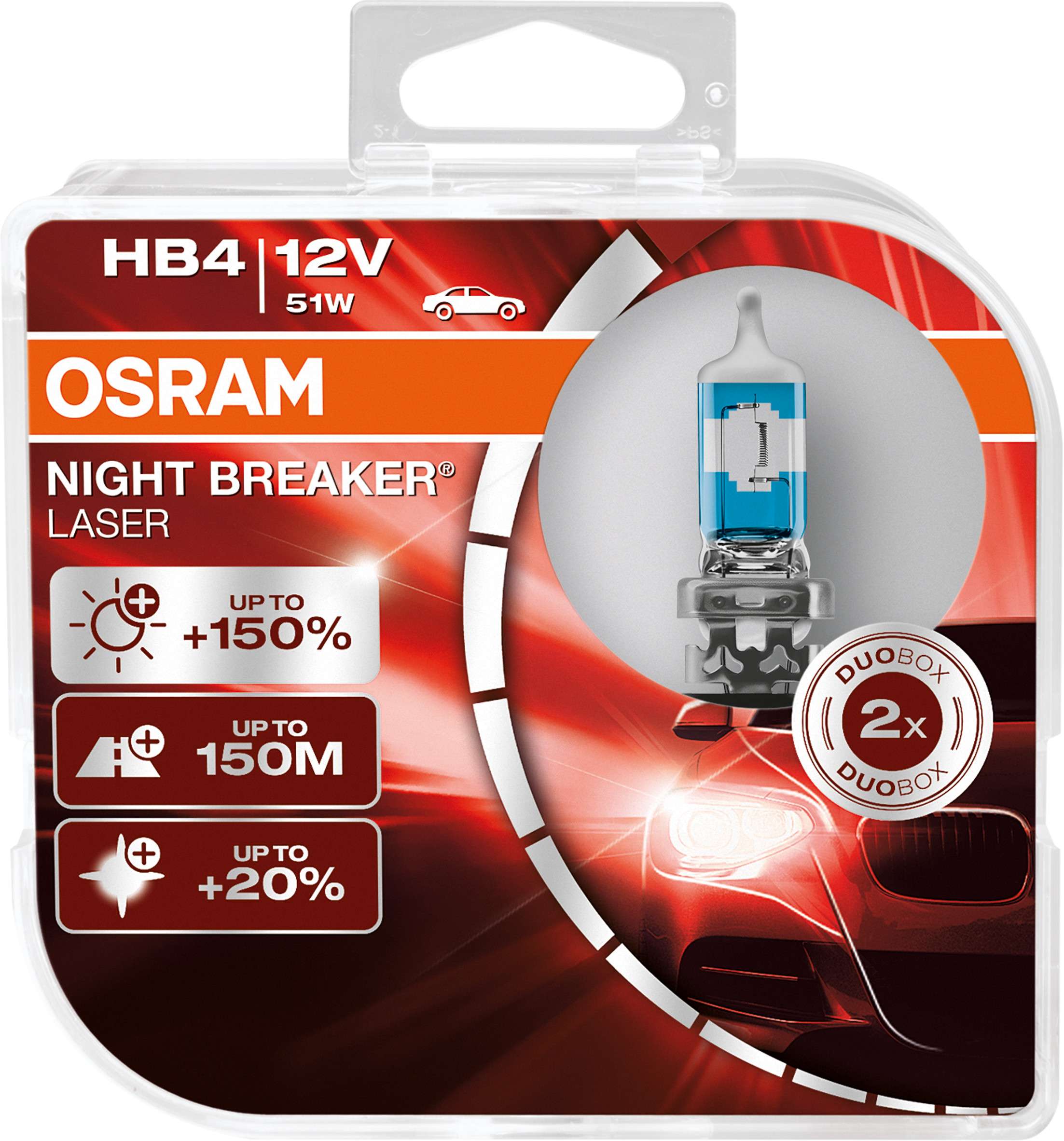 Osram HB4 51W Night Breaker Laser 2 stk. (12V)